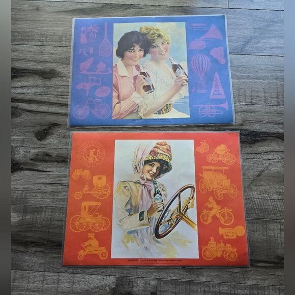 Vintage Coca-Cola Advertisement Placemats - Picture 1 of 9